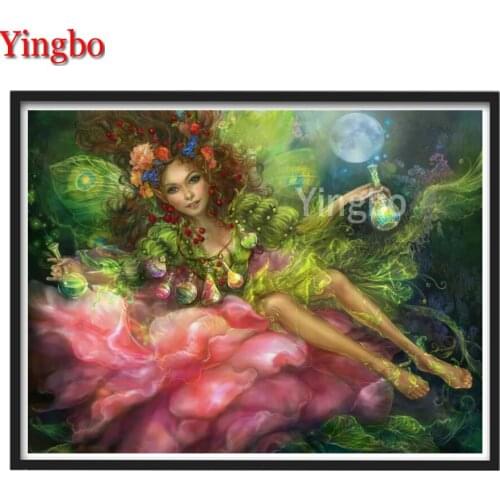 5d Diamond Painting Cross Stitch Butterfly Fairy Flower DIY Full Square\Round Embroidery Rhinestone Pictures Mosaic Kits