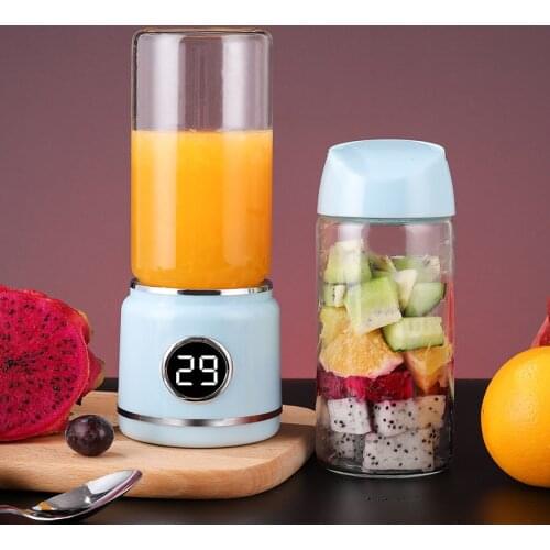 420ML Portable Blenders 304 Stainless Steel Six Leaf Blade 16000 Revolutions Per Minute USB Electric Blenders Kitchen Appliances
