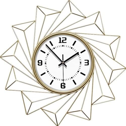 Vintage Large Wall Clock Metal Nordic Simple Modern Design Wall Clock Oversized Living Room Reloj Mural Home Decor Clocks OO50WC
