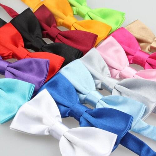 41 Solid Colors Neck Bow tie Mens Necktis Tie Bowtie Casual Wedding Party Business Groom Bow ties, 500pcs