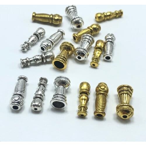 JunKang 20pcs charm pop trumpet shape mothers prayer beads connector DIY handmade bracelet necklace jewelry accessories