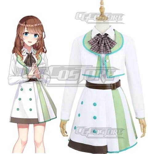 CUE! Wind Micky Cosplay Costume Anime Game Green Dresses Christmas Halloween Free Shipping CG946ZT