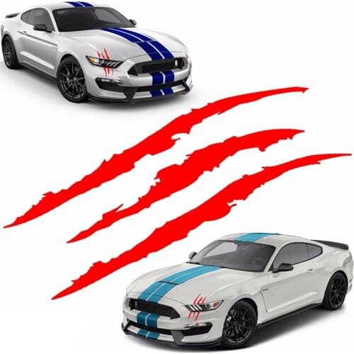 Cool handsome car stickers reflective stripes claw decorative car stickers for Kia Rio K2 K3 K5 K4 Cerato,Soul,Forte,Sportage R