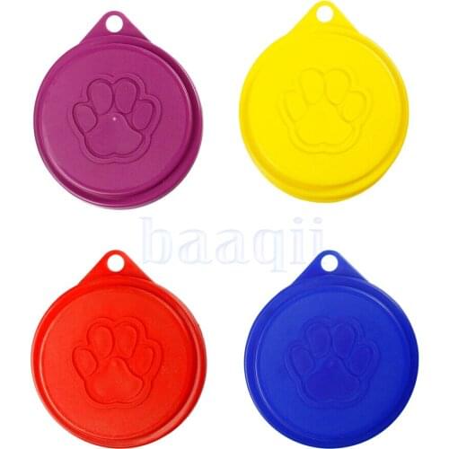2Pcs Pet Food Can Tin Cover Lid Food Fresh Bowl Plate Sealer Cover Kitchen Tools Easy To Use Durable PT0184X2