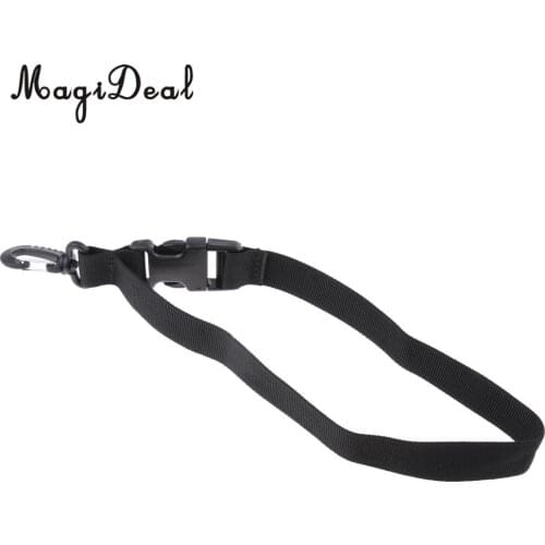 MagiDeal Durable Nylon Webbing Fin Keeper Strap Holder Lanyard & Swivel Clip for Underwater Scuba Diving Snorkeling Swimming