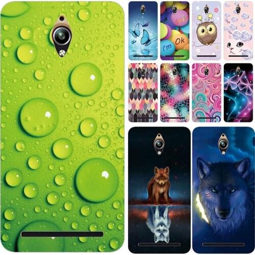 Soft Phone Case for Asus Zenfone Go ZC500TG Z00VD 5.0inch Cases Panda Funda Colorful Flower Silicone TPU Back Cover Shell