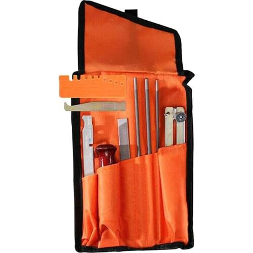 10Pcs/Set Chainsaw Chain Sharpening Kit Tool Set Guide Bar File Sharpener Tools Durable For Sharpen Your Chainsaw