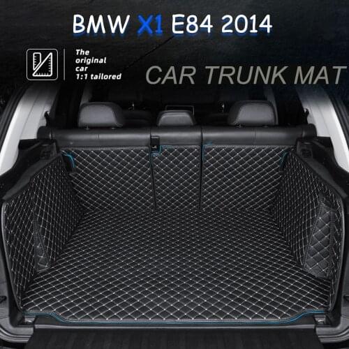 The Trunk Floor Leather Liner Car Trunk Mat Cargo Compartment Floor Carpet For BMW X1 E84 2014