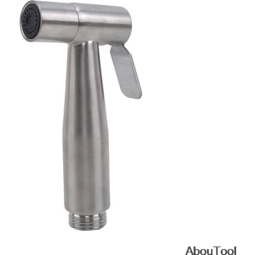 Shower Head Stainless Steel Bathroom Toilet Hand held Booster Spray Gun Small Shower Water Saving Bathroom Spray Women USE kit