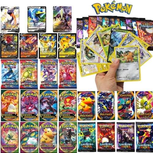 New Pokemon Card Featuring 9 VMAX Game Battle Carte Trading English/French Version GX Tag Team EX MEGA ENERGY Shining Cards