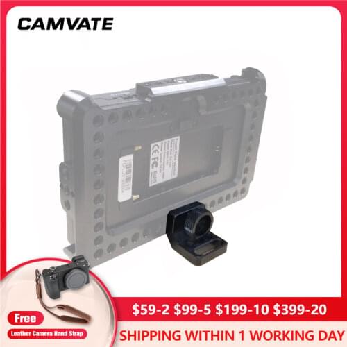 CAMVATE SmallHD 700 Monitor Support Bracket With 1/4"-20 Thumbscrew Mount & Locating Pins For FeelWorld F6 Plus Monitor Cage New