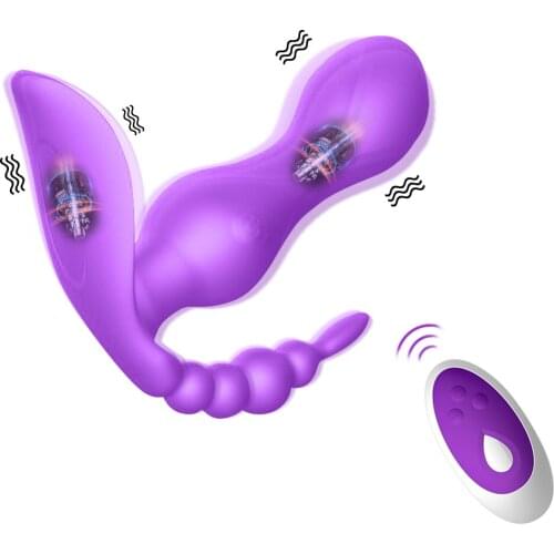 Wearable Dildo Vibrator Sex Toys For Women Wireless Remote Control Panties Vibrator Adult Anal Plug G Spot Clitoris Stimulator