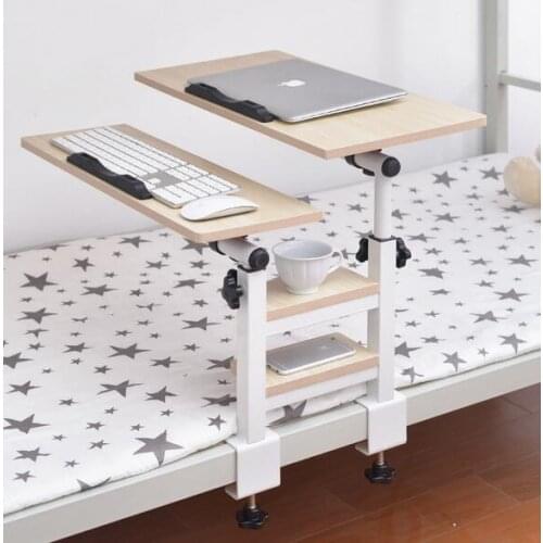 University Dormitory Removable Laptop Table Height Adjustable Notebook Computer Desk Multipurpose Bedside Folding Storage Rack