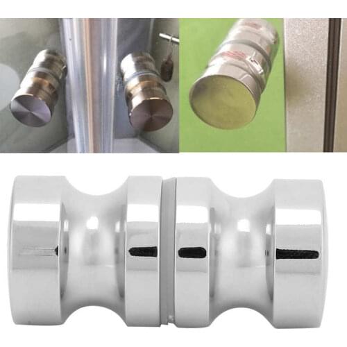 Glass Door Handle Aluminum Alloy Door Handle Glass Door Knob Single Hole Bathroom Shower Cabinet Handle