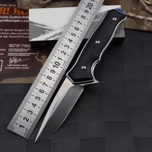 TIGEND Folding Knife G10 Handle Tactical Hunting Survival Pocket Flipper Knives Combat Camping EDC Tools Ball Bearing Knife