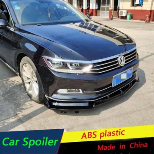 For Volkswagen Passat B8 Front Bumper Diffuser Protector FOR Passat 2017 2018 2019 Body kit bumper rear shovel lip rear spoiler