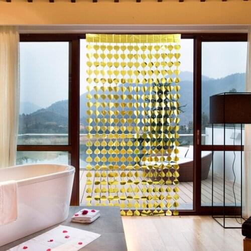 Gold Silver Sequin Curtain Wedding Decoration Party Banner Handmade Children Room Home Decor Stage Set Glitter Curtain