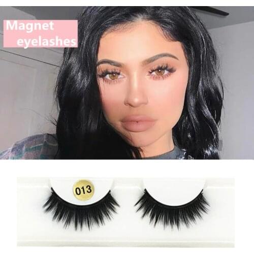 1 pair of magnetic eyelashes, natural false eyelashes, eyelashes, tweezers + eyeliner + false eyelashes, eyelash makeup set