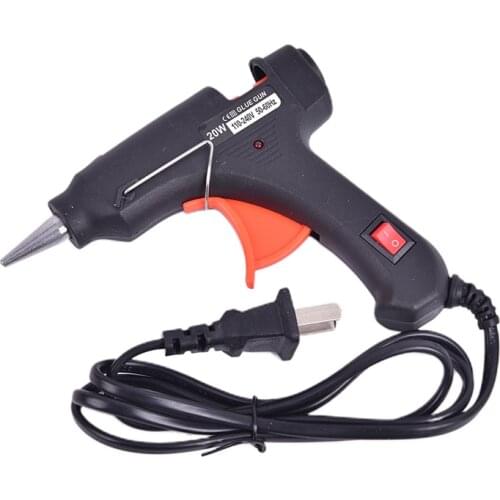 1pcs 12V 20W Electric Hot Melt Glue Gun DIY Art Craft Heat Repair Tool With Wire