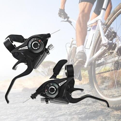 1Pc Plastic Aluminum Alloy Thumb Shifter Left/Right Accurate 3 Speed/7 Speed MTB Trigger Shifter Derailleurs for Mountain Bike