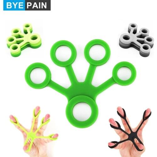 1Pcs Silicone Five Finger Exerciser Finger Puller Hand Grip Strengthener Finger Trainer Extensor Fitness Equipment Forearm Tools