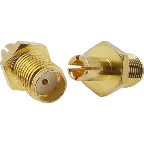 2Pcs TS9 Male Plug to SMA Female Jack Straight RF Coaxial Coax Adapter Antenna Cable Converter Connectors