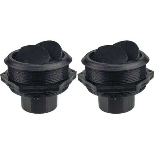 2x 46mm Universal Round A/C Air Outlet Vent For Boat Yacht Gray Hole 75mm