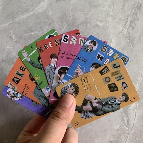 7pcs/set Kpop ENHYPEN Photocards for fans collection EN Boxing GGU GGU PACKAGE DECO high quality Photo cards