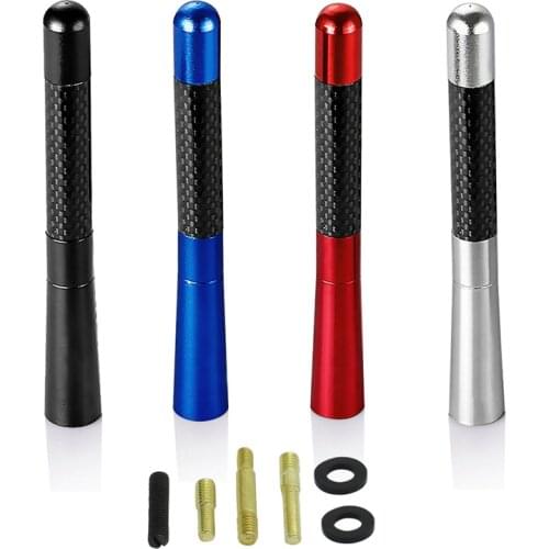 12cm Carbon Fiber Car FM Antenna Mast For Mazda Ford Focus Toyota Tundra Tacoma 4 Runner Mini Cooper Antena Radio Techo Coche