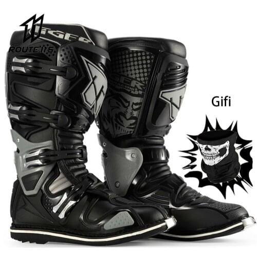 Motocross Boots Motorcycle Enduro Professional Racing Motorcycle Motorcycle Motorboat Shoes Racing Boots 39-46 Off-road Bottas