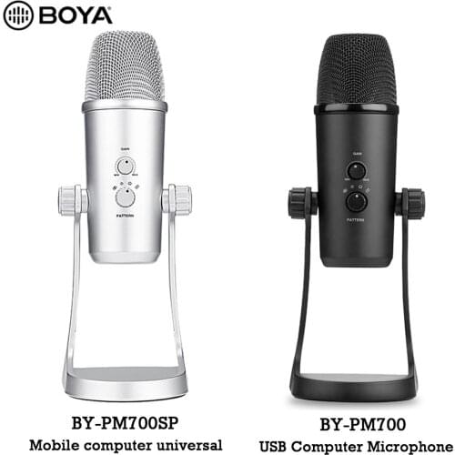 BOYA BY-PM700SP/BY-PM700 USB Microphone Stereo Condenser PC Mic for Vocals Podcast Computer PC IPhone Android Recording