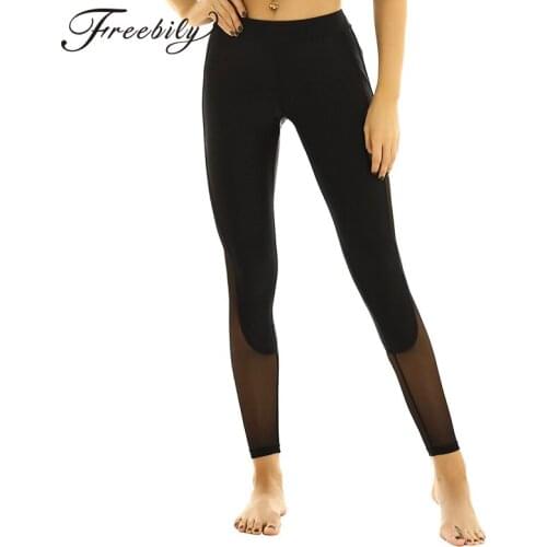 Women Dance Pantyhose Stockings Adult High Waist Side Mesh Splice Stretchy Seamless Leggings Tights Yoga Gymnastics Ballet Pants
