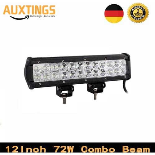 DE STOCK! FREE SHIPPING 12"Inch 72W COMBO led lightbar off road light in automotive 4x4 led light bar