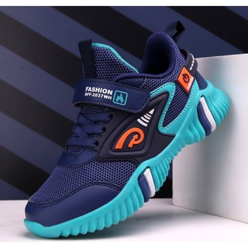 2021 Kids Running Shoes For Boys Fashion Breathable Non-slip Sport Sneakers Boys School Shoes Big Children Shoes Size 29-39