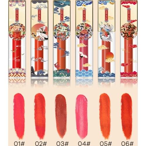 HOT Red Lipsticks Set Moisture Easy to Wear Lip Gloss Lips Makeup Cosmetic for Girls Daily Meeting Use