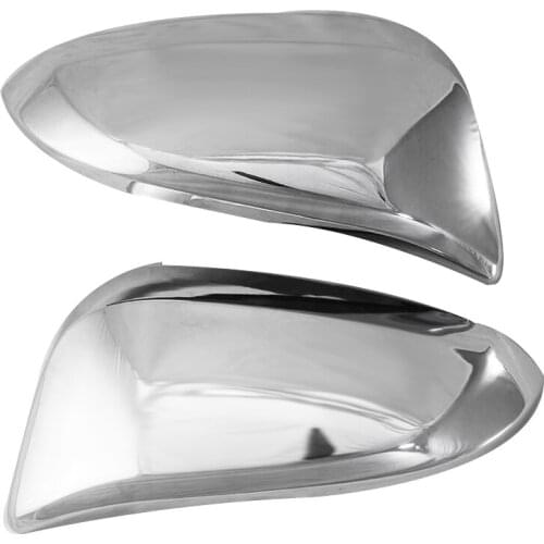 Chrome Rear View Mirror Cover-Side Mirror Cover Cap for Toyota Fortuner 2016 2017 2018 2019