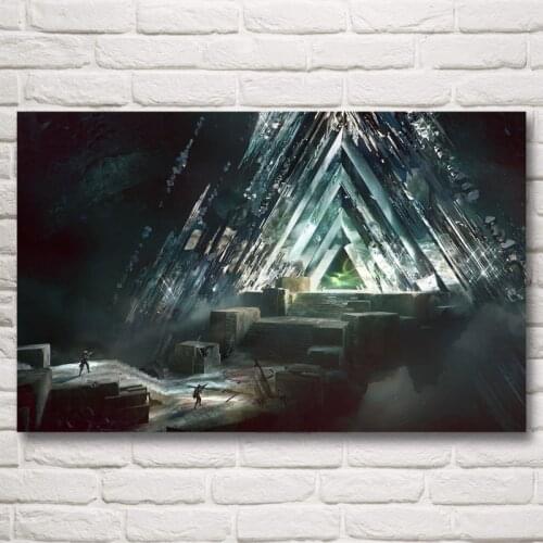 FOOCAME Destiny Video Game Art Silk Fabric Poster Prints Pictures For Living Room Home Decoration 12x19 15x24 19x30 22x35 Inches