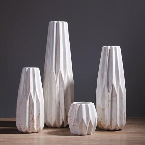 Nordic ceramic marble vase modern creative home living room porch table decoration ceramic vase