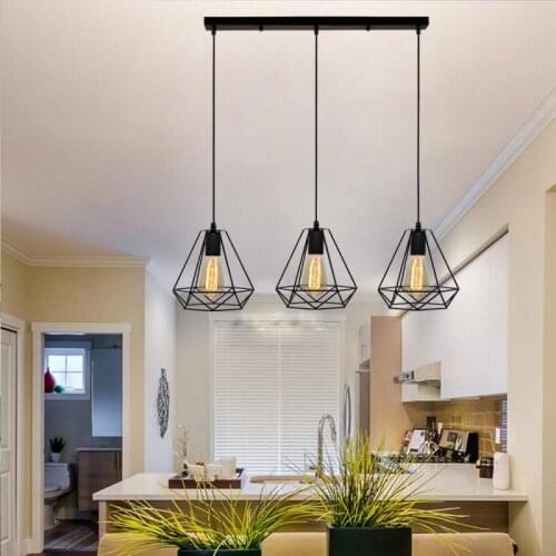 Three Chandelier Geometric Nested Hanging Chandelier Long Plate For Table Dining Kitchen Modern Lamp Household Decor HWC