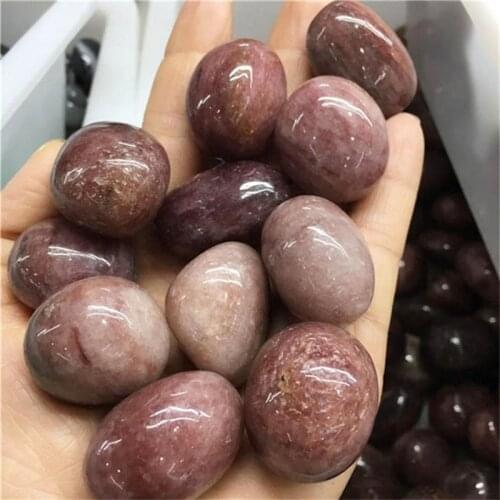 Natural polished high quality strawberry quartz tumbled gemstones crystal gravel healing stones for home decor