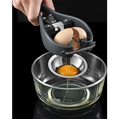 304 Stainless Steel Egg Opener Cooker Quail Scissors Egg Shell Opener Manual Peeling Kitchen Tool Quick Egg White Separator