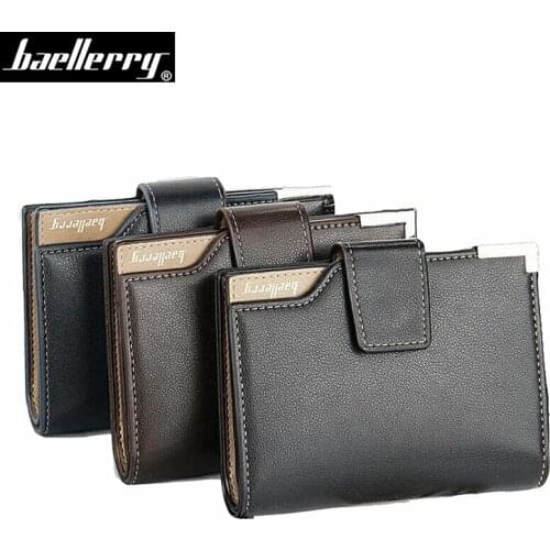 Baellerry Wallet Men High quality Soft leather Men Wallets Purse Coin Card holder multifunctional Male clutch bag guarantee