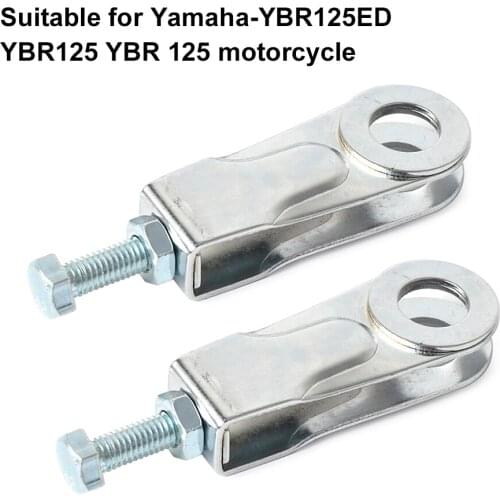 Durable 2PCS Chain Puller Tensioner Adjuster Tool For Yamaha- YBR125ED YBR125 YBR 125 Motorcycle Chain Regulator Kit 2008-2016