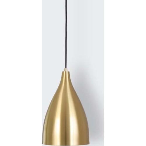 Nordic brass living room chandelier creative personality bar bedroom bedside light industrial wind light luxury dining room lamp