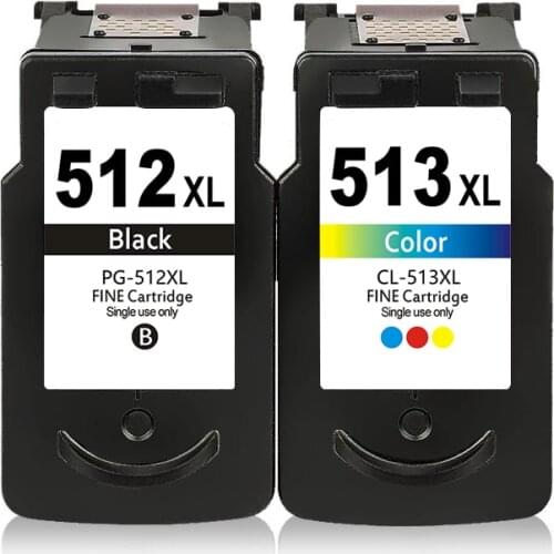 Compatible PG512XL CL513XL for Canon PG 512 CL 513 Ink Cartridge for Pixma MP230 MP250 MP240 MP270 MP480 MX350 IP2700 Printer
