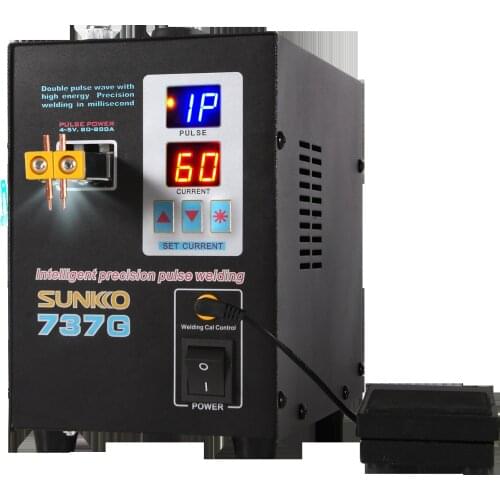 SUNKKO 737G Battery Spot Welder 4.3KW High Power Automatic Spot Welding Machine For 18650 Lithium Batteries Pulse Spot Welders