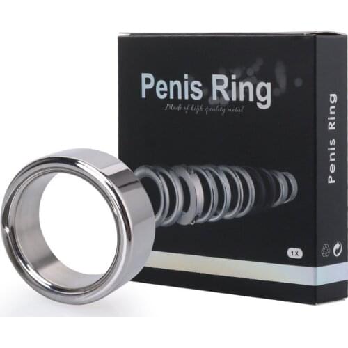 Sex Toys Stainless Steel Cock Ring Metal Delay Penis Ring Male Lock Sperm Cocking Ring Penis Extender Adult Sex Toys For Men Gay
