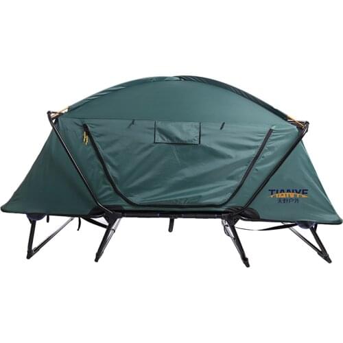 Off-ground single camping tent bed no need to build multi-function travel fishing beach shelter outdoor anti-UV waterproof tent