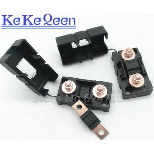 ANS trumpet Fork plug fuse 30A 40A 50A 60A 70A 80A 100A 125A 150A 200A Bolt fixed black insurance film ANS-8 Safety plate base
