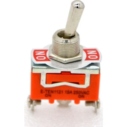 1pcs New Toggle Switch E-TEN1121 /1122 Rocker Switch AC 250V 15A High Current 3Pin ON-OFF-ON Toggle Switch Special Wholesale